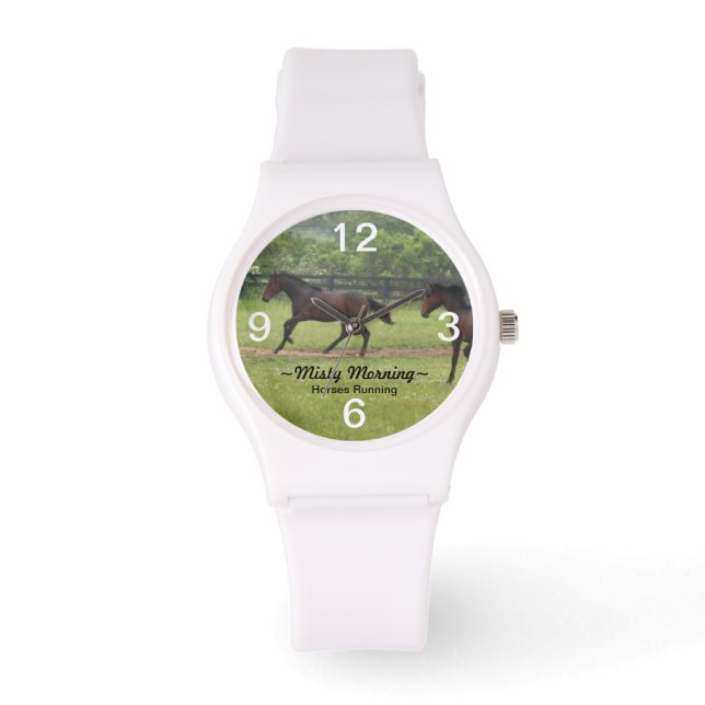 Misty morse Horses run Watch Armbandsur (Framsida)