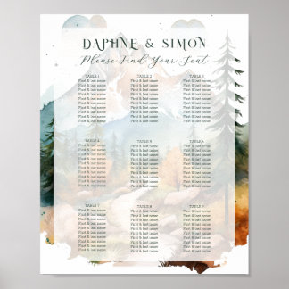 Misty Mountain Bröllop Poster