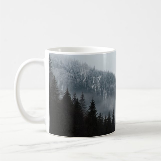 Misty Mountain Forest: Scenia Ligcape View Kaffemugg (Vänster)