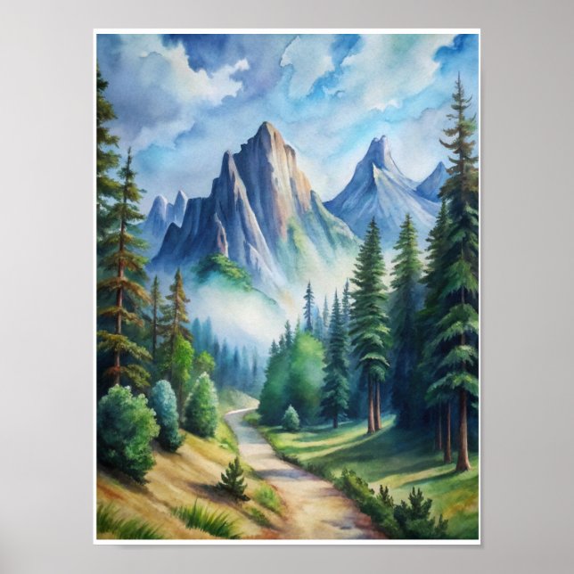 Misty Mountain Majesty Poster (Framsidan)