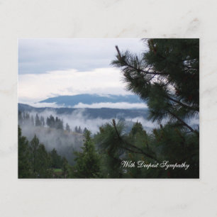 Misty Mountain Sympathy Card Kort