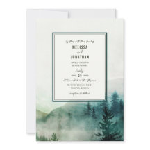 Misty Mountain Wedding-inbjudan
