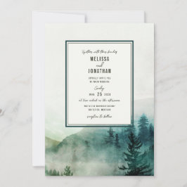 Misty Mountain Wedding-inbjudan Inbjudningar
