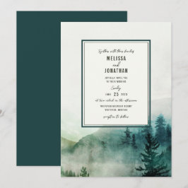 Misty Mountain Wedding-inbjudan Inbjudningar