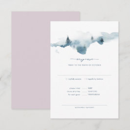Misty Mountains Bröllop RSVP+MAT Svar Inbjudningar