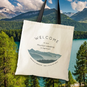 Misty Mountains Hotel Welcome Bröllop Bag Tygkasse