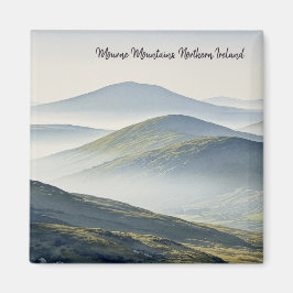 Misty Mourne Mountain Northern Ireland Travel Magnet