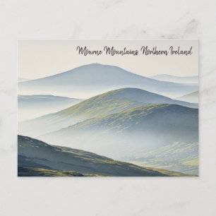 Misty Mourne Mountain Northern Ireland Travel Vykort