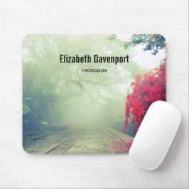 Misty Railroad Tracks Scenia Photo Musmatta