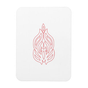 Misty Ro, Flush Mahogany, dekorativ design Magnet