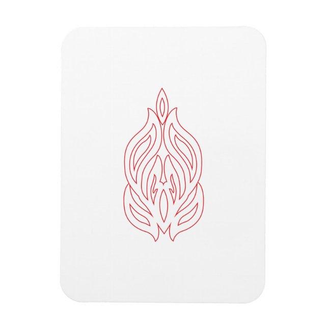 Misty Ro, Flush Mahogany, dekorativ design Magnet (Vertikal)