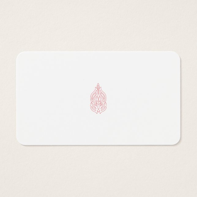 Misty Ro, Flush Mahogany, dekorativ design Visitkort (Framsidan)