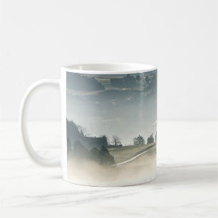 Misty Schweiz Landscape Landskap Kaffemugg