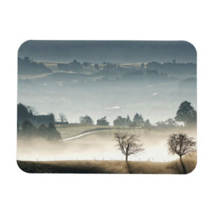 Misty Schweiz Landscape Landskap Magnet