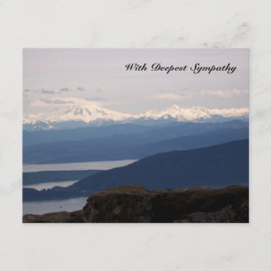 Misty Sea Bible Verse Sympathy Card Kort
