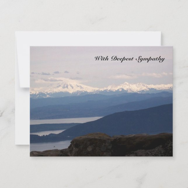 Misty Sea Bible Verse Sympathy Card Kort (Framsida)