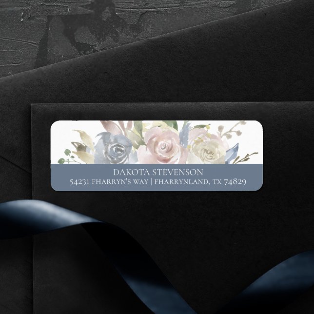 Misty Sjö | Loely Soft Dusty Hued Branding Returadress Etikett (Skapare uppladdad)