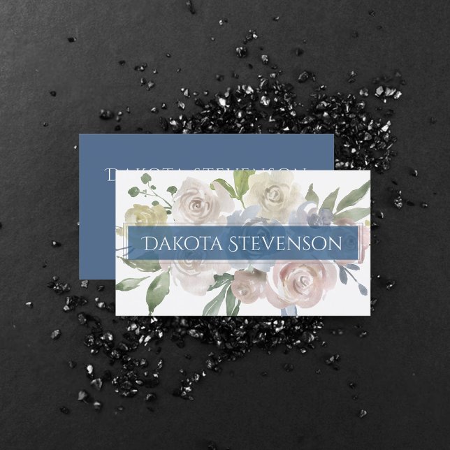 Misty Sjö | Loely Soft Dusty Hued Branding Visitkort (Skapare uppladdad)