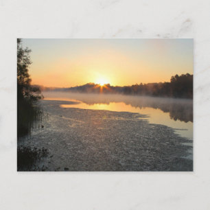Misty Sjö Sunrise-vykort Vykort