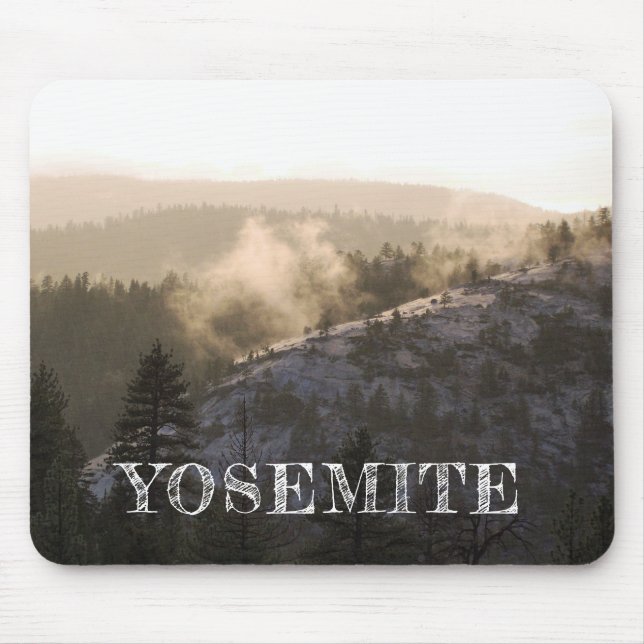 Misty Sunset in Yosemite Musmatta (Framsidan)