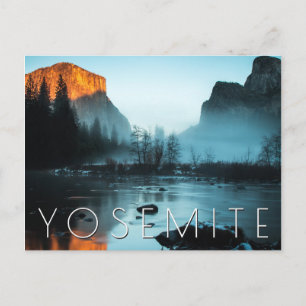 Misty Sunset in Yosemite Vykort