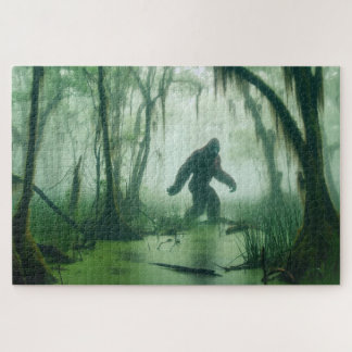 Misty Swamp Stalker, Bigfoot, Cryptid Pussel