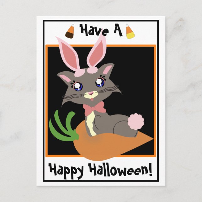 Misty Toon Kattunge Bunny! Vykort (Framsida)
