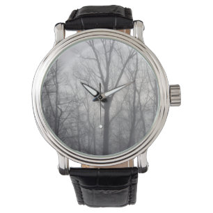 Misty Träd Grått Woodland Armbandsur