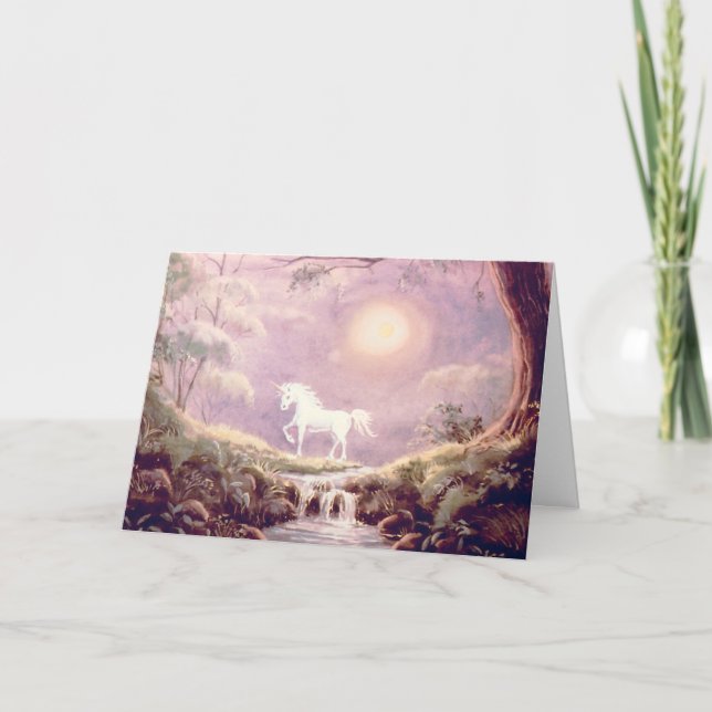 MISTY UNICORN by SHARON SHARPE Kort (Framsida)