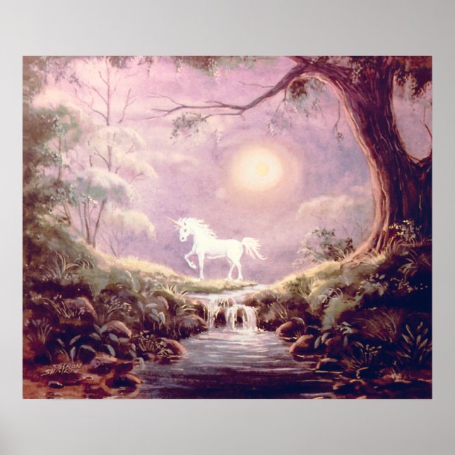 MISTY UNICORN by SHARON SHARPE Poster (Framsidan)