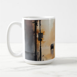 Misty Urban Evening Kaffemugg