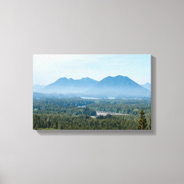 Misty Valley i Tofino - British Columbia, Kanada Canvastryck (Framsida)