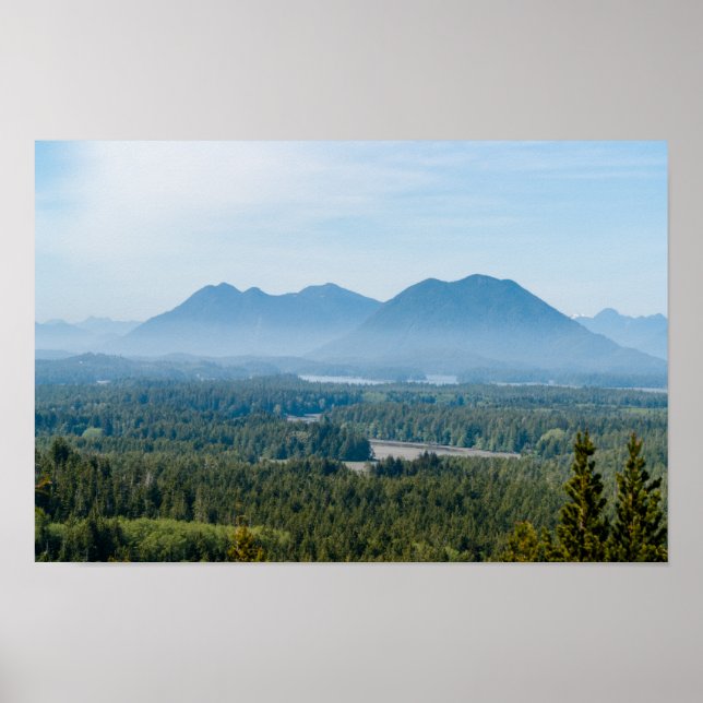 Misty Valley i Tofino - British Columbia, Kanada Poster (Framsidan)