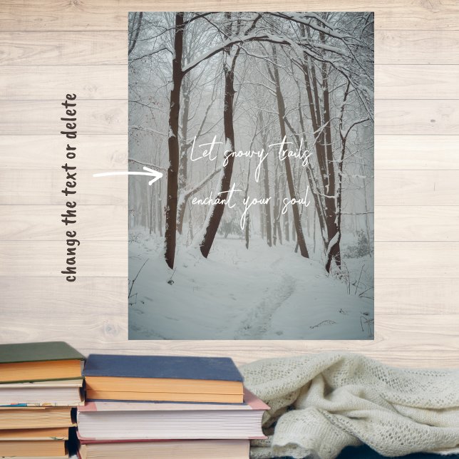 Misty vinterskog poster (Skapare uppladdad)
