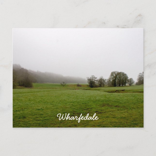 Misty Wharfedale Scenery Vykort (Framsida)