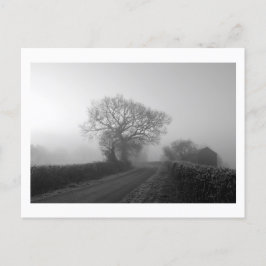 Misty Winter Morgon: Cheshire, England Vykort