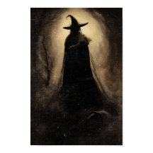 Misty Witch Haunting - Gothic Halloween Wall Art