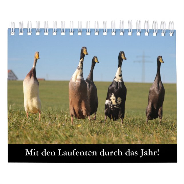 Mit den Laufenten durch das Jahr! Kalender (Omslag)