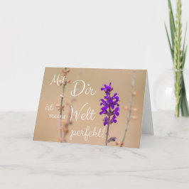 Mit Dir ist meine Welt perfekt! Kort