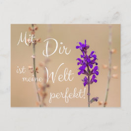 Mit Dir ist meine Welt perfekt! Vykort