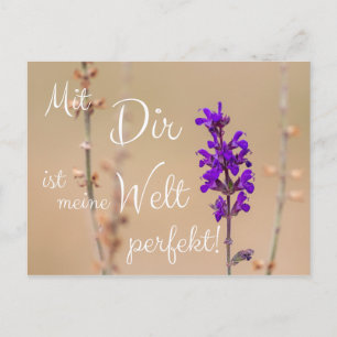 Mit Dir ist meine Welt perfekt! Vykort