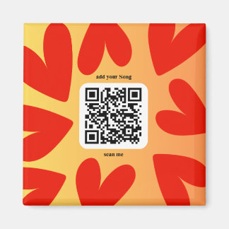 Mit individuellen persönlichen Song per QR-Code Magnet