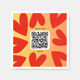 Mit individuellen persönlichen Song per QR-Code Pappersservett
