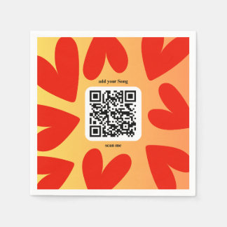 Mit individuellen persönlichen Song per QR-Code Pappersservett