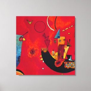 Mit und Gegen, 1929 av Wassily Kandinsky Canvastryck