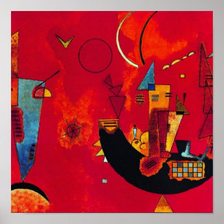 Mit und Gegen, 1929 av Wassily Kandinsky Poster