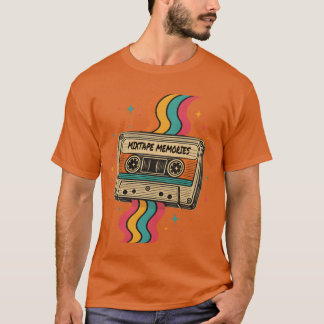 Mitape Memories Retro Kassettdesign vän T Shirt