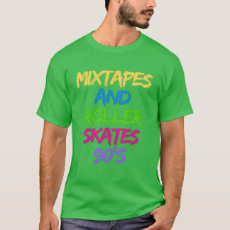Mitape och rullskridskor 90-talspojke t shirt