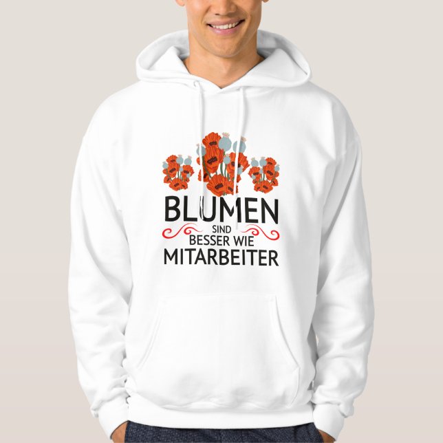 Mitarbeiter Frust Zitat funny Hoodie (Framsida)