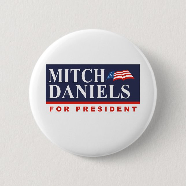 MITCH DANIELS FÖR PRESIDENTEN (banret) Knapp (Framsida)